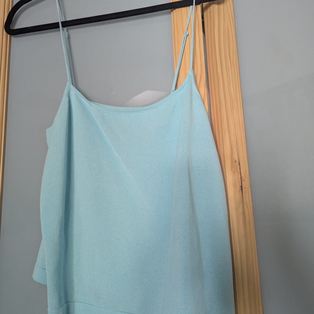 Vince Sky Blue Cotton Tank